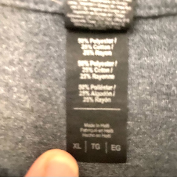 Anvil Tri Blend Eventex Men’s XL Grey T-shirt Made In Haiti Lightweight Relaxed - Picture 6 of 8